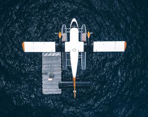 Amphibious drone are being used to send medicine to flooded area